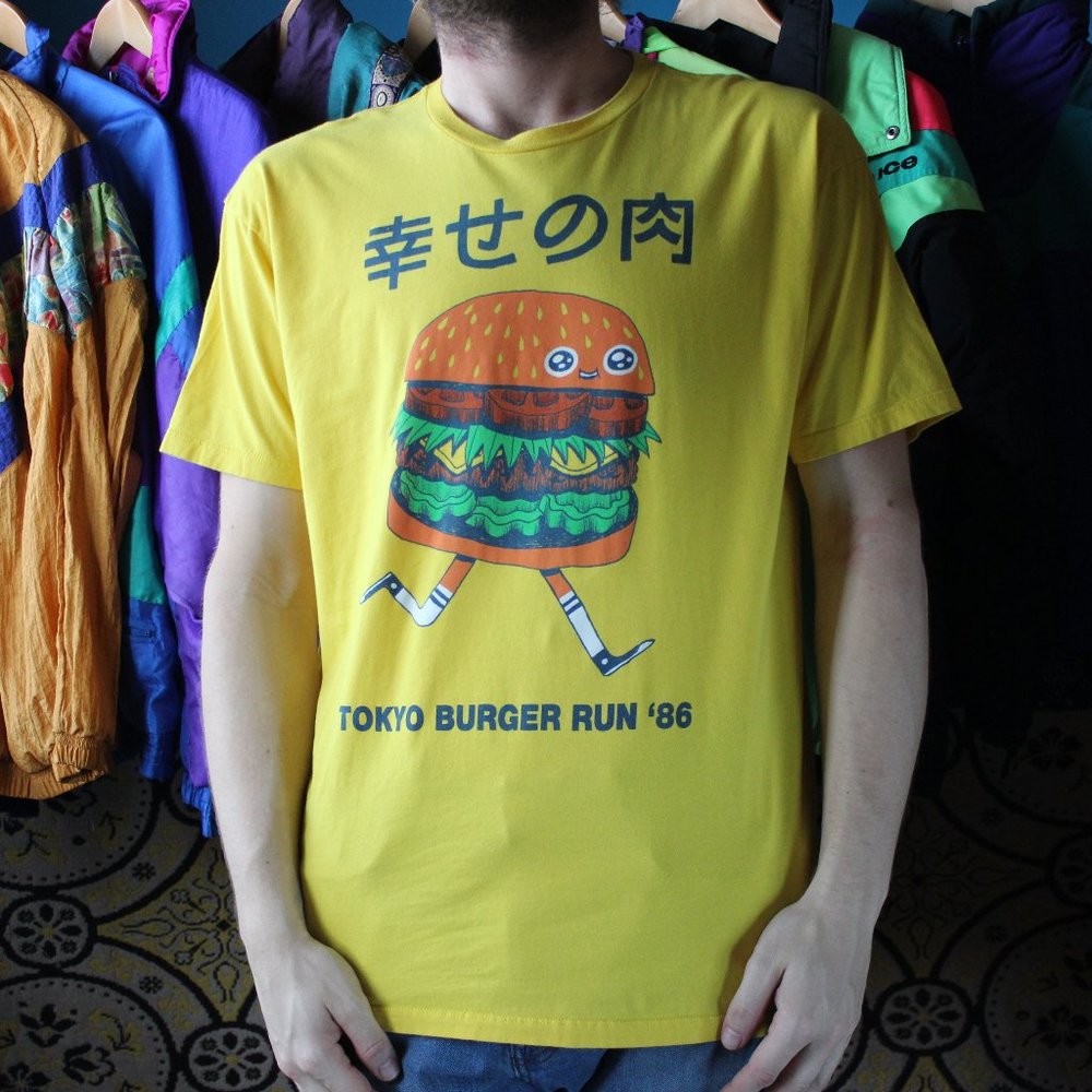 Tokyo Burger Run ‘86 Burgerman T-Shirt - Picture 3 of 10